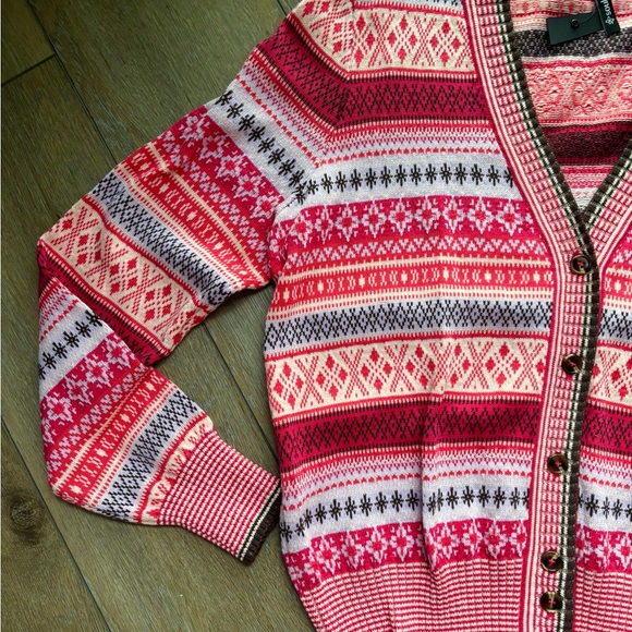 Beautiful multi colour button front sweater from Denmark - Picture 1 of 12